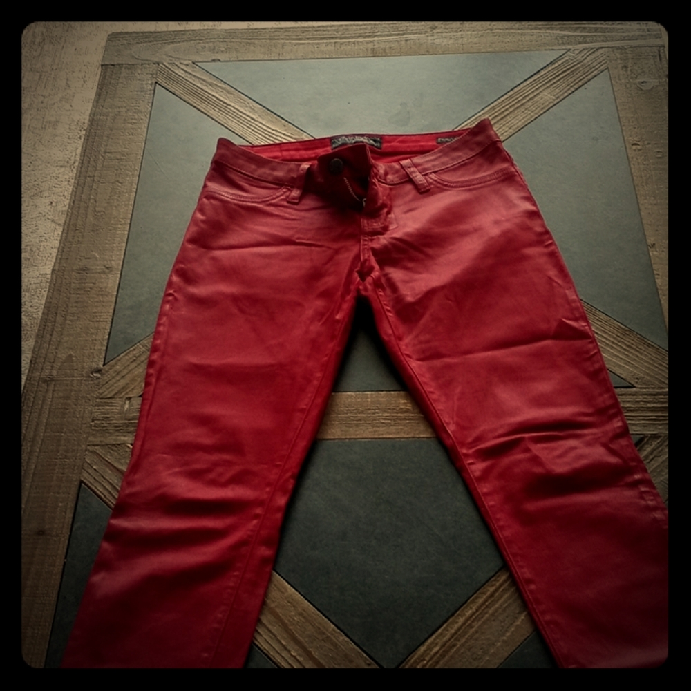 Guess power ultra skinny leatherlook jeans